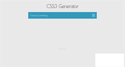 Desktop Screenshot of css3generator.com