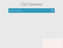 Tablet Screenshot of css3generator.com
